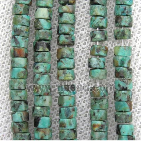 African Turquoise heishi beads, green