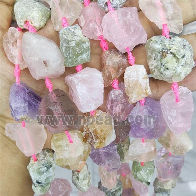 mix gemstone nugget chip beads, freeform, rough