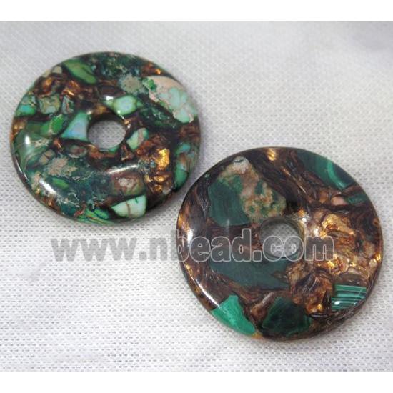 gemstone donut pendant