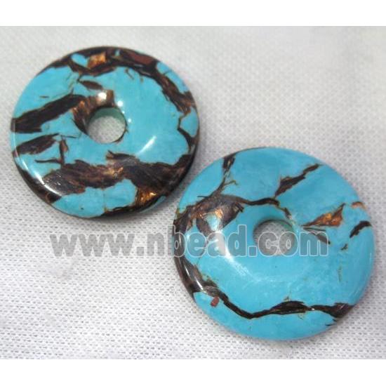 gemstone donut pendant