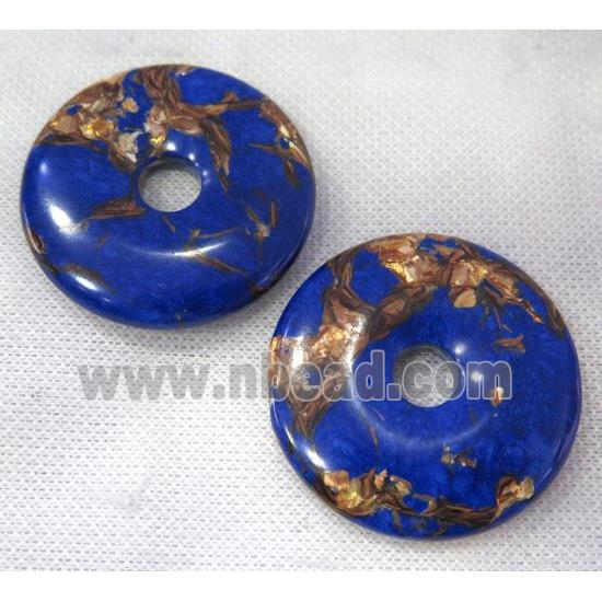 gemstone donut pendant
