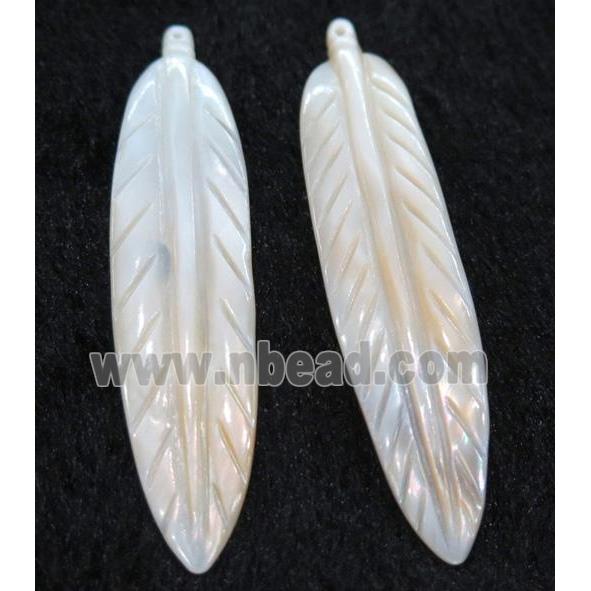 shell pendant, leaf