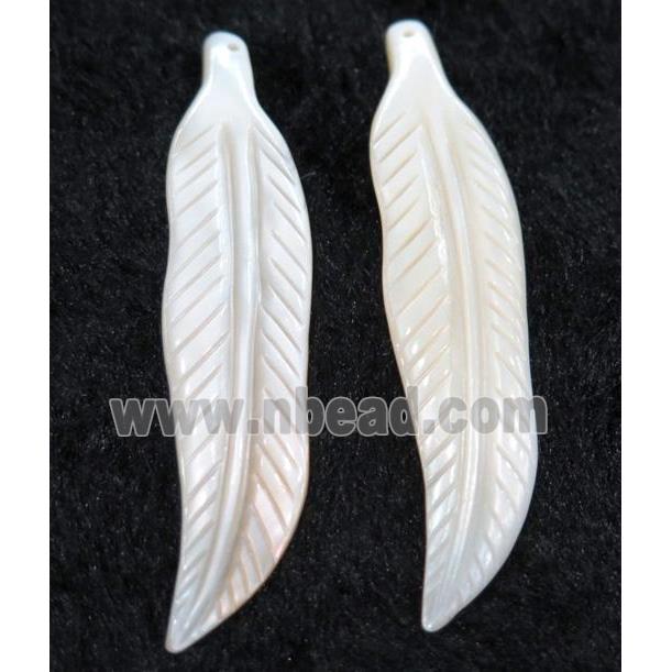 shell pendant, leaf
