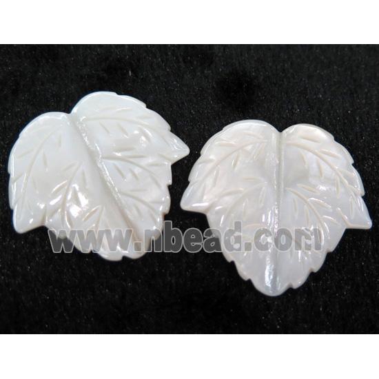 shell pendant without hole, leaf