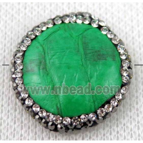gemstone bead paved rhinestone