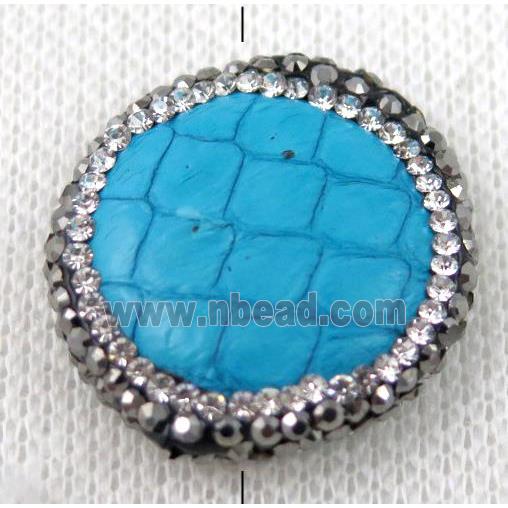 gemstone bead paved rhinestone
