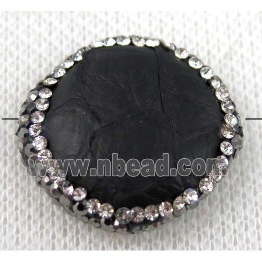 gemstone bead paved rhinestone