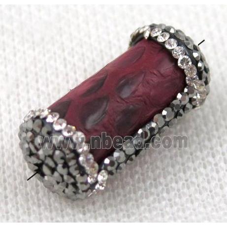 gemstone bead paved rhinestone