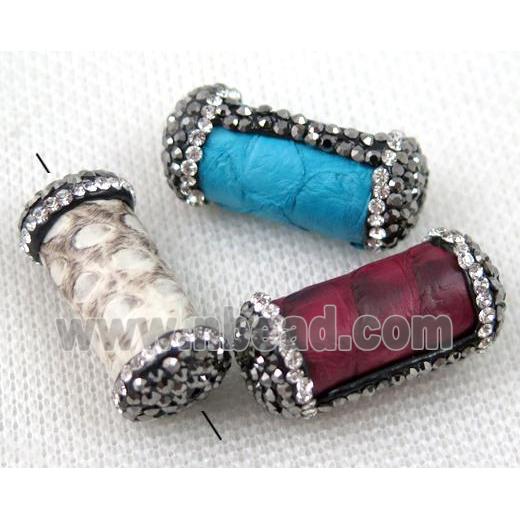 gemstone bead paved rhinestone