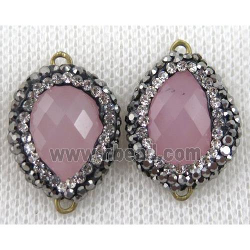 gemstone connector paved rhinestone