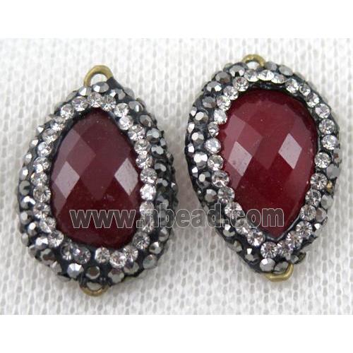 gemstone connector paved rhinestone