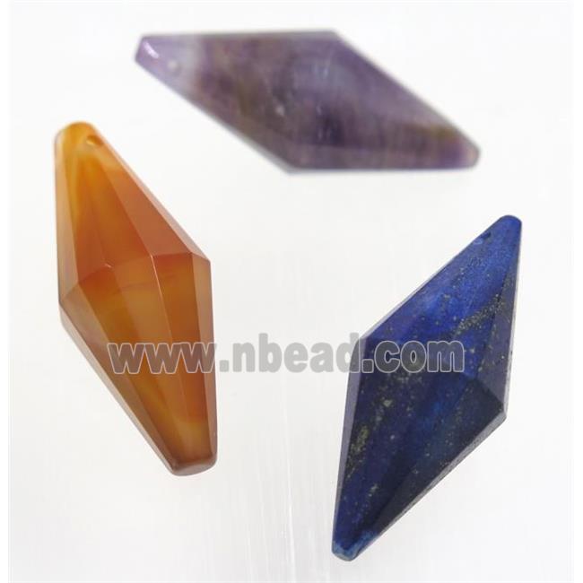 mix gemstone pendulum pendant