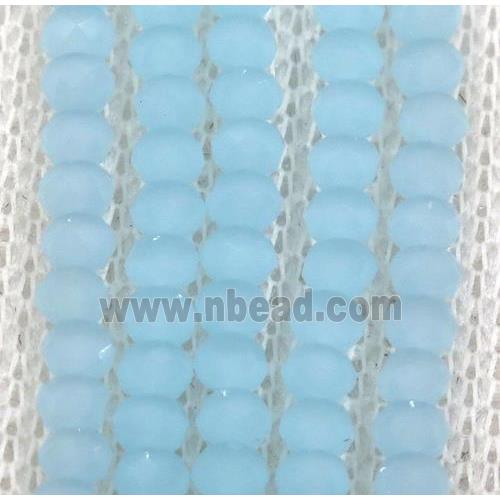 blue chinese crystal glass beads, faceted rondelle