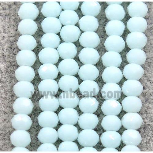 blue chinese crystal glass beads, faceted rondelle