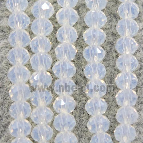 opalite chinese crystal glass beads, faceted rondelle