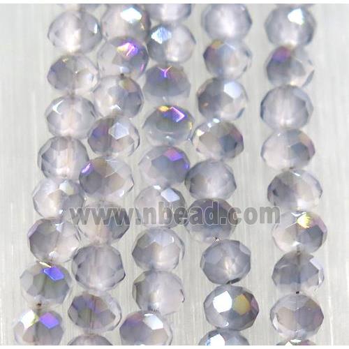 chinese crystal glass bead, faceted rondelle