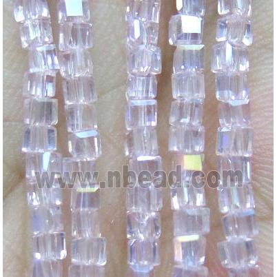 Chinese crystal bead, faceted cube
