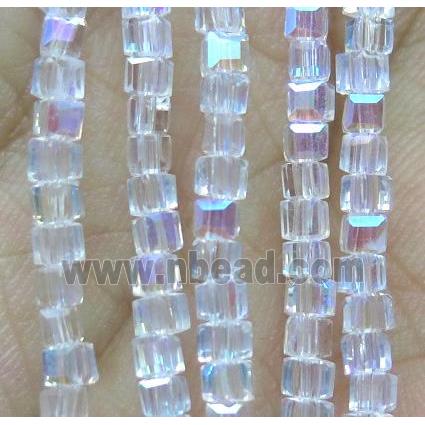 Chinese crystal bead, faceted cube