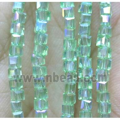 Chinese crystal bead, faceted cube