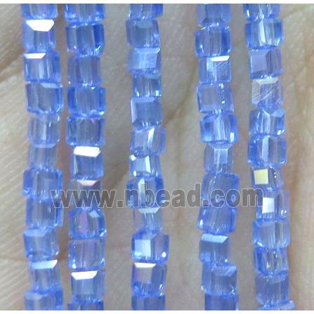 Chinese crystal bead, faceted cube