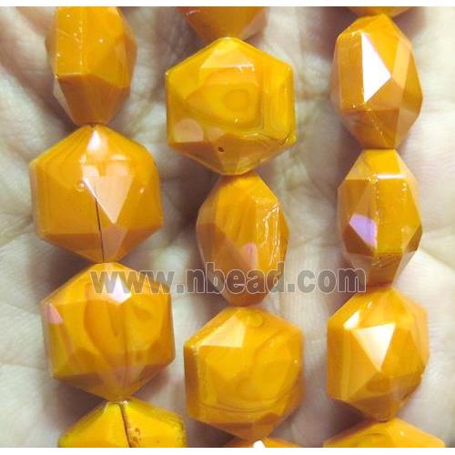 Chinese crystal glass bead, faceted