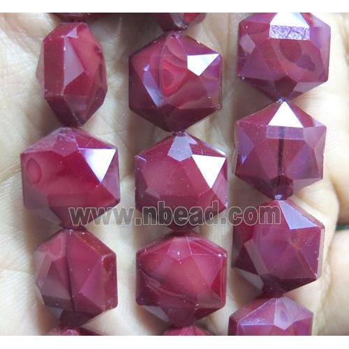 Chinese crystal glass bead, faceted
