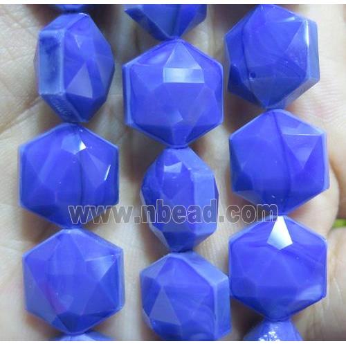 Chinese crystal glass bead, faceted