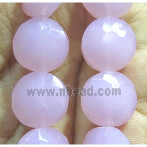 Chinese crystal glass bead, faceted flat round