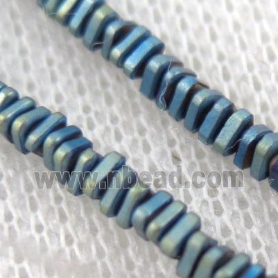 matte hematite beads, triangle