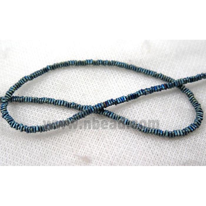 matte hematite beads, triangle