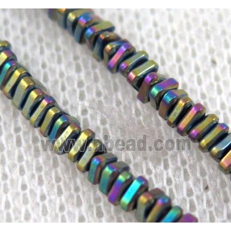matte hematite beads, triangle