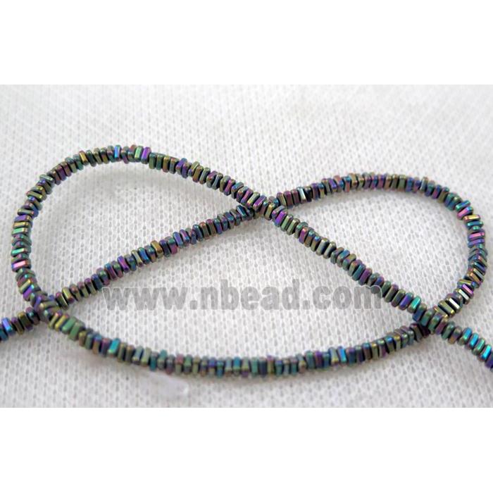 matte hematite beads, triangle