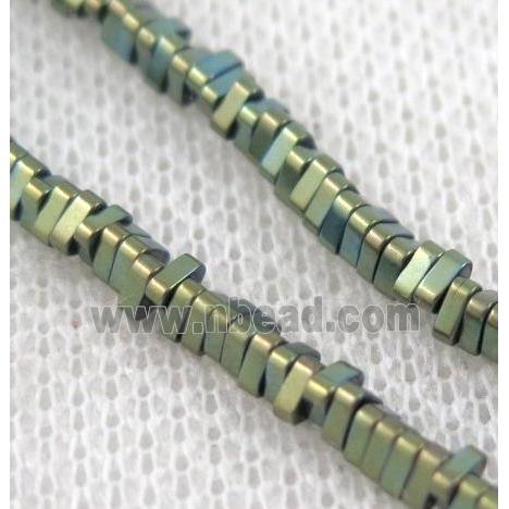 matte hematite beads, triangle