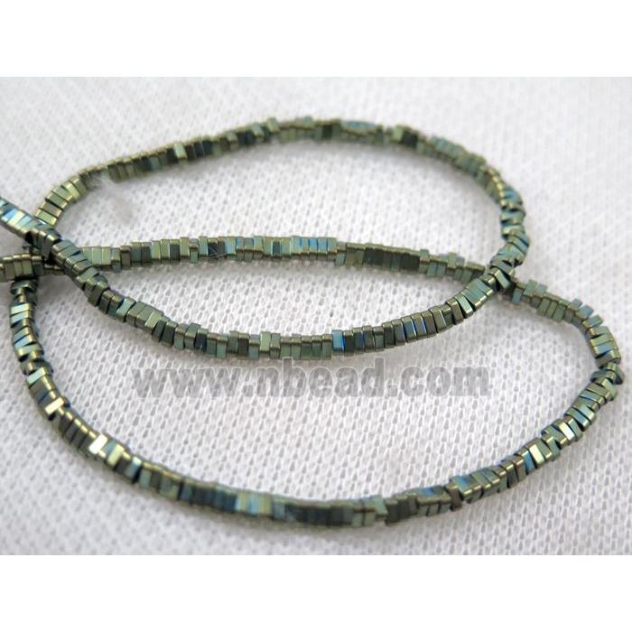 matte hematite beads, triangle