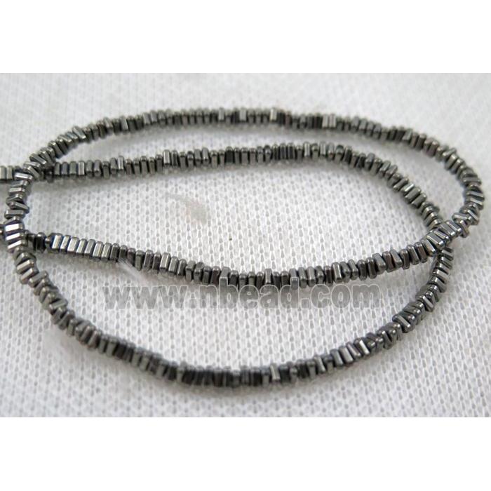 matte hematite beads, triangle