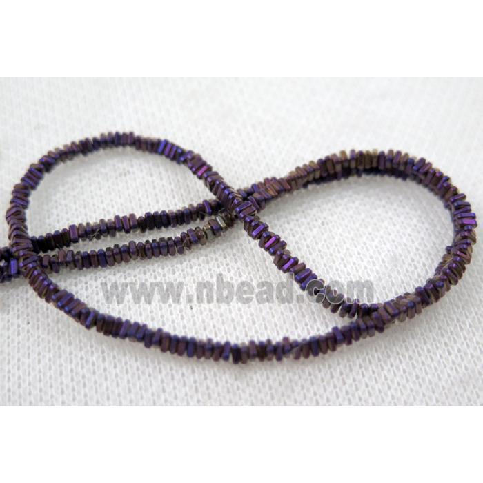 matte hematite beads, freeform