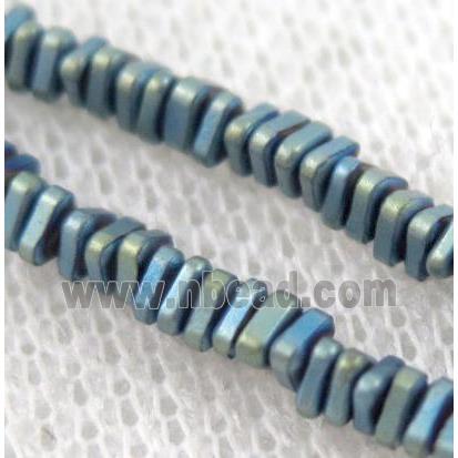 matte hematite beads, freeform