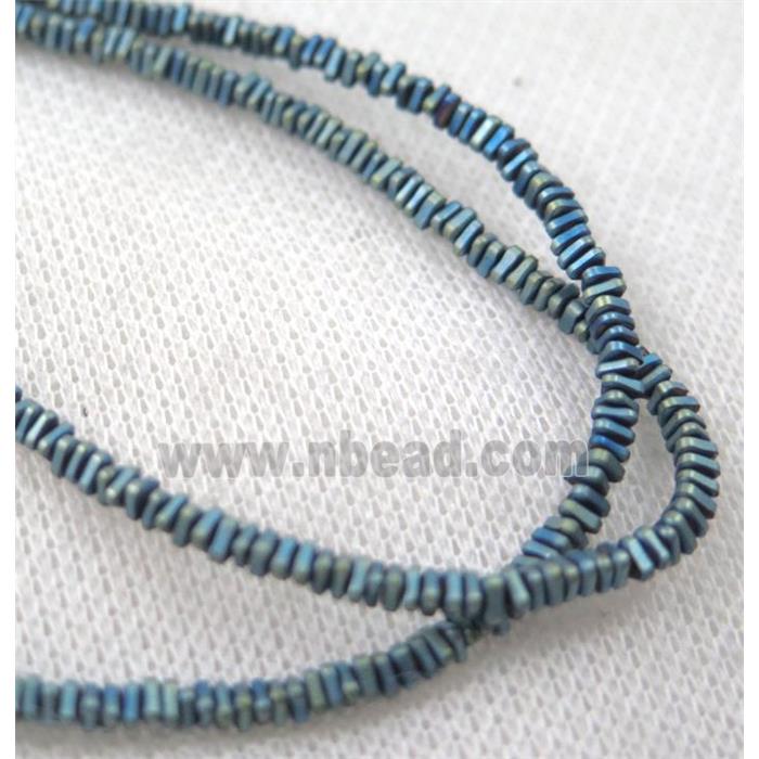 matte hematite beads, freeform