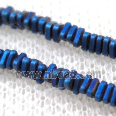 matte hematite beads, freeform