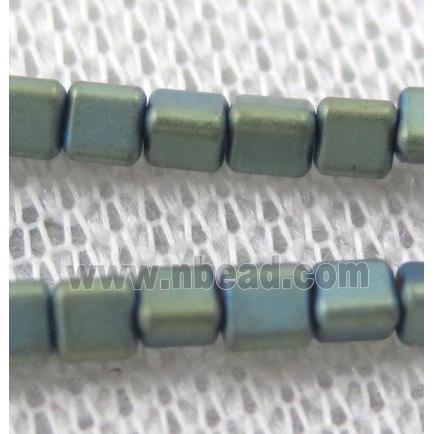 matte hematite beads, triangle