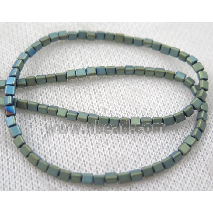 matte hematite beads, triangle
