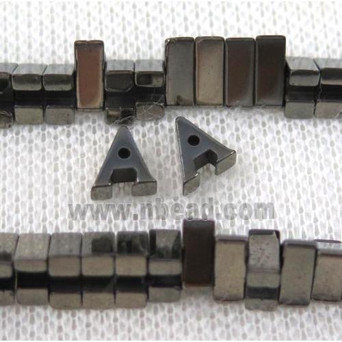 hematite beads, black