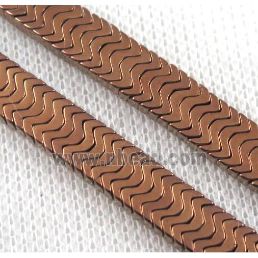 hematite beads, red copper