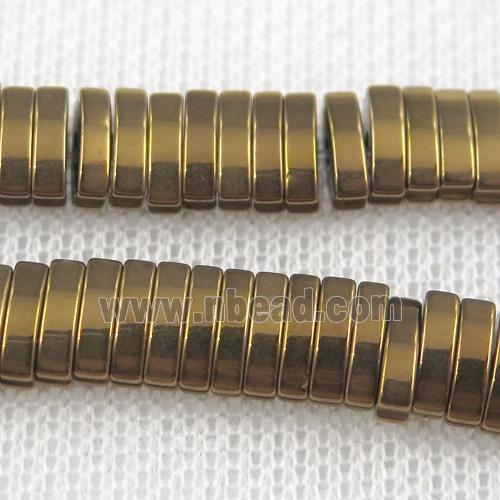 Hematite beads, oval, Chocolates