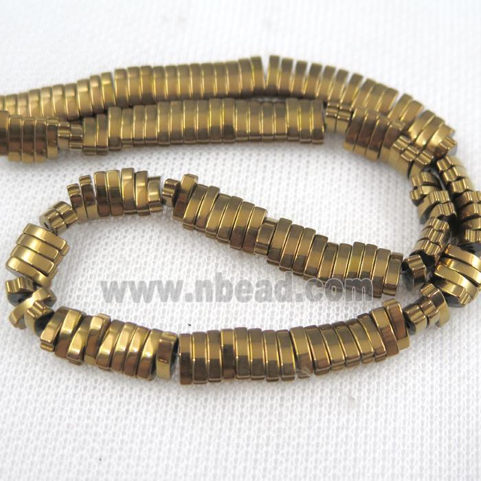 Hematite beads, oval, Chocolates