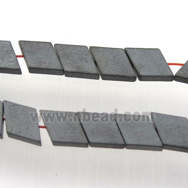 matte black Hematite beads