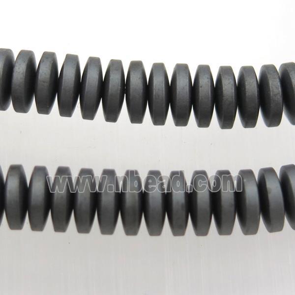matte black Hematite beads