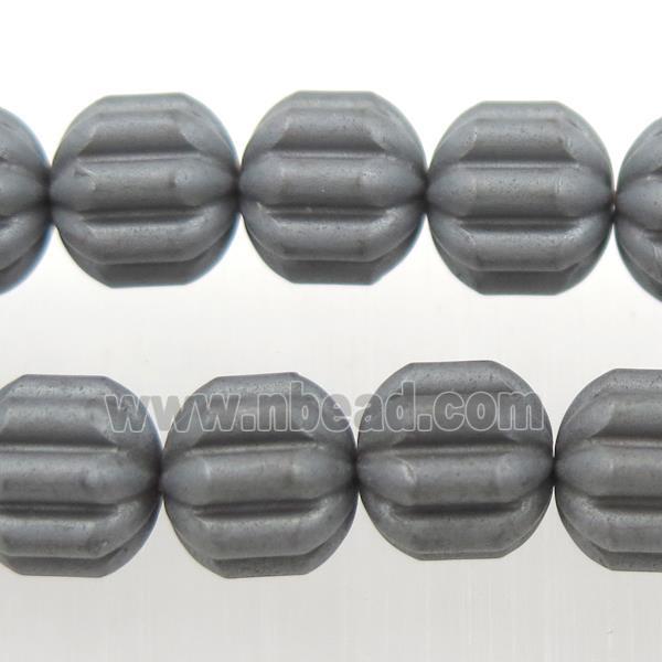 matte black Hematite beads