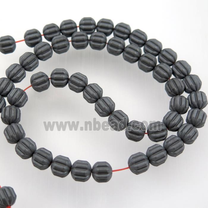 matte black Hematite beads