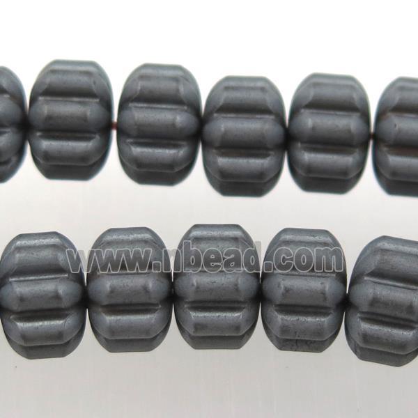 matte black Hematite beads